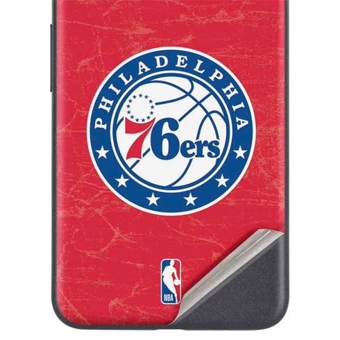 NBA Philadelphia 76ers Distressed Google Pixel 4a 5G Skin